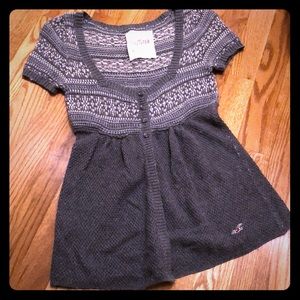 Hollister button-up sweater top